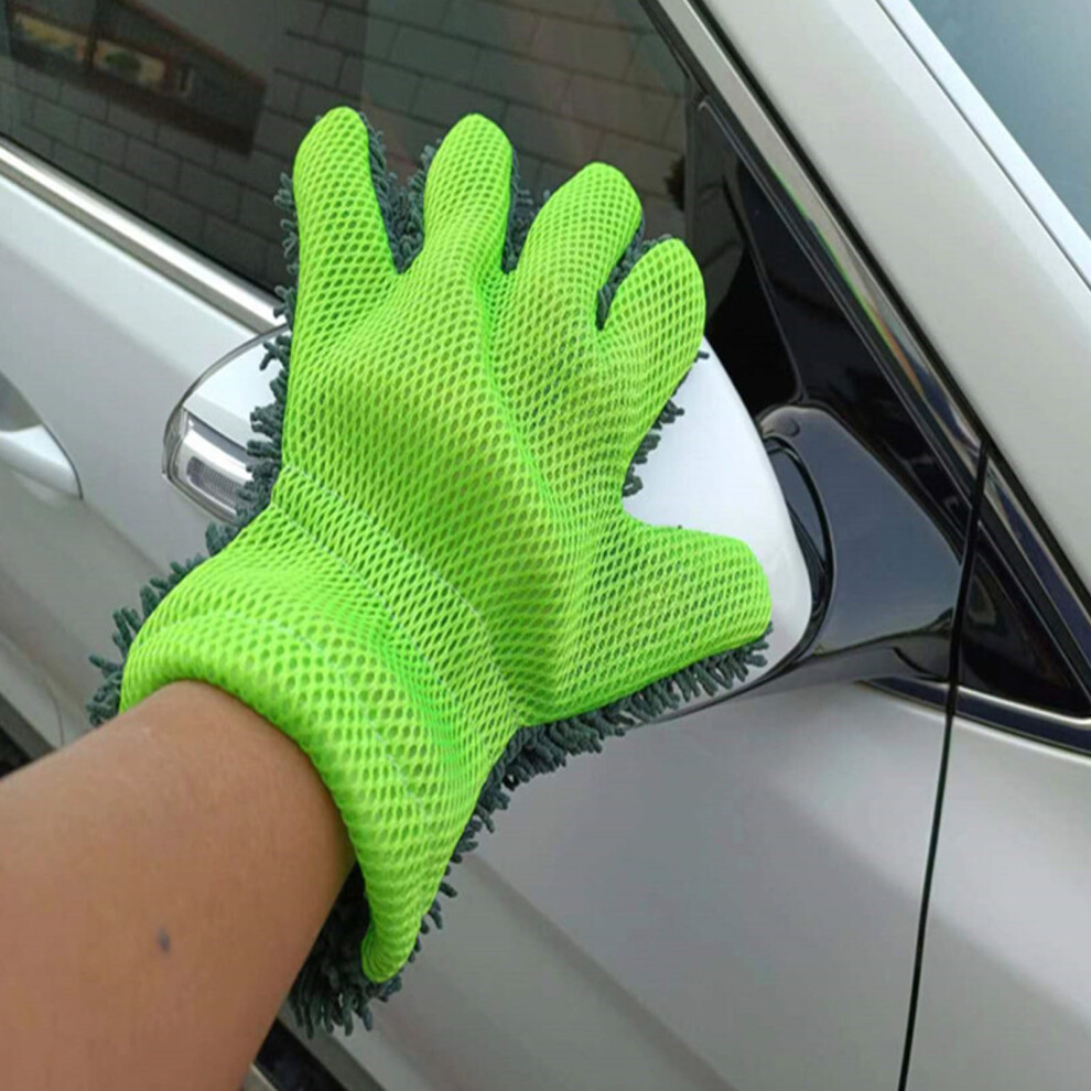 Durable Microfiber Cleaning Gloves 7293282887398
