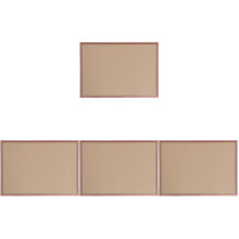 4Pcs A3 Metal Poster Frames Brown Display Frames for Wall and Tabletop