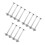 12Pcs Silver Kitchen Cabinet Hinges Strong Load Capacity Lid Support 1