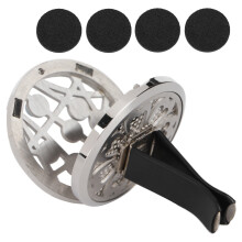 Diffuseur d'huiles essentielles élégant pour aromathérapie, clip en acier inoxydable de 38 mm avec design ajouré naturel, diffuseur