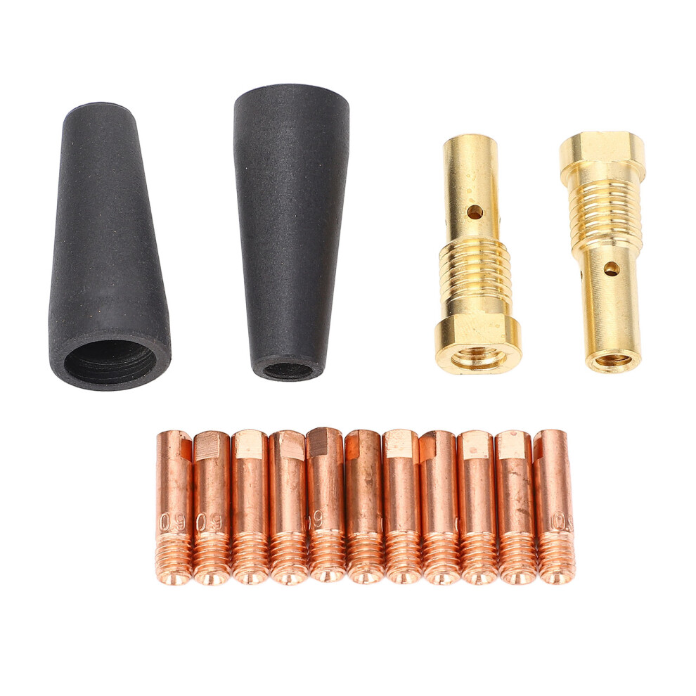 15-Piece Gasless Welding Nozzle Tips Kit, Copper Brass Ptfe 9451387386934