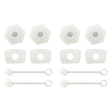 4Sets Witte Siliconen Drinkbeker Plug, Duurzame Tumbler Stopper Set