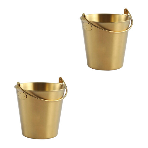 2Pièces Seau À Snacks Métal Pour Bar Maison