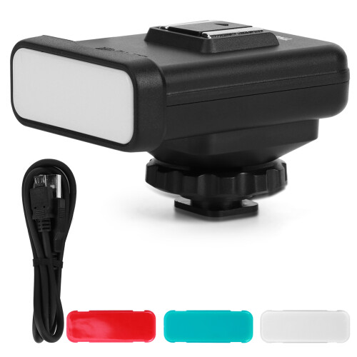 Μίνι φωτισμός κάμερας για vloggers, οθόνη LED με ρυθμιζόμενη θερμοκρασία χρώματος