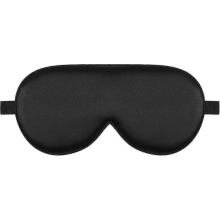 Alaska Bear Organic Mulberry Silk Sleep Mask Feather Light and Cloud Soft Eye Cover for Sleeping, Gender-Neutral (Black)