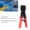Pass Through RJ45 Crimping Tool CAT6 CAT5E Ethernet Wire Stripper Red 5