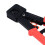 Pass Through RJ45 Crimping Tool CAT6 CAT5E Ethernet Wire Stripper Red 8