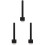 3Pièces Outils Perforation Cuir Robuste Noir Manche 1