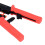 Pass Through RJ45 Crimping Tool CAT6 CAT5E Ethernet Wire Stripper Red 10