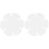 2Pcs DIY Patchwork Bowl Mat Template White Sewing Ruler Set 1