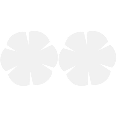 2Pcs DIY Patchwork Bowl Mat Template White Sewing Ruler Set