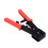 Pass Through RJ45 Crimping Tool CAT6 CAT5E Ethernet Wire Stripper Red 13