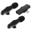 4Sets Compact Wireless Lavalier Mic ABS Clip-on Lapel Microphone Black 2