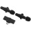 4Sets Compact Wireless Lavalier Mic ABS Clip-on Lapel Microphone Black 11