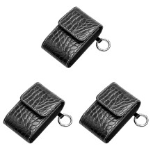 3Pcs Storage Pouches Black Portable Scratch Proof