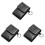 3Pcs Storage Pouches Black Portable Scratch Proof 1