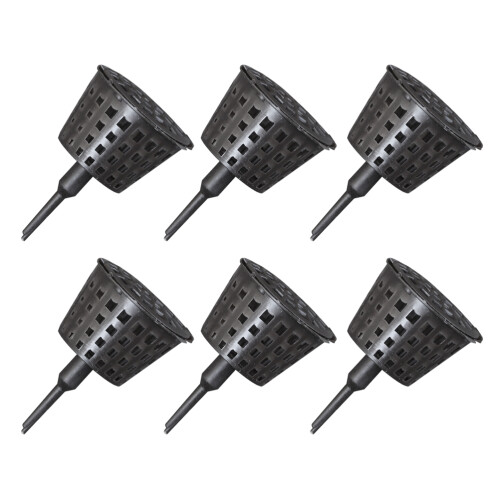 100Pcs Plastic Black Fertilizer Holders for Orchids and Small Plants