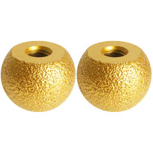 2Pièces Burrs Rotatifs Pour Sculpture Pot De Fleurs Or