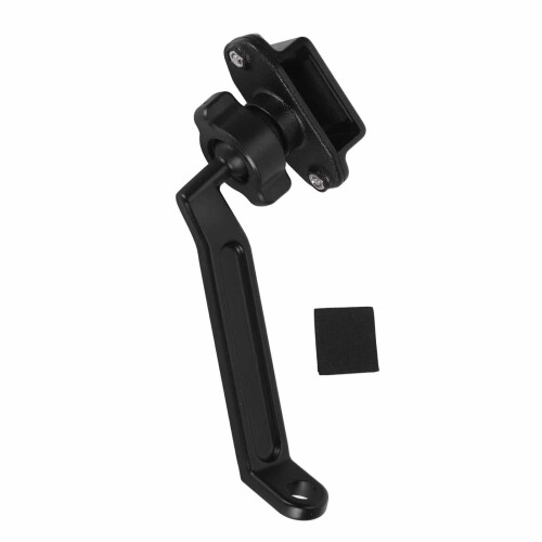 2-Way Radio Holder Bracket ABS Aluminum, Black 1