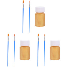 3Sets Gold Metallic Paint Pigment for DIY Natural Hand Painting