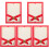 5Pcs Red Paper Document Holders for Certificate and Diploma Daily Use 1