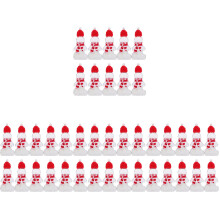4Sets Festive Gingerbread Reusable Juice Bottles Pet Storage with Caps