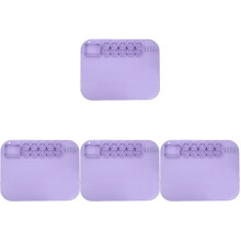 4Pcs Portable Lavender Silicone Mats for Crafts Non-Stick DIY Painting