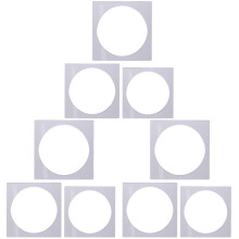 9Pcs Clear Acrylic Layer Cake Mold Square Cake Decorating Kit