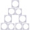 9Pcs Clear Acrylic Layer Cake Mold Square Cake Decorating Kit 1