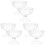 6Pcs Plastic Footed Ice Cream Bowls Clear Dessert Serving Cups 1