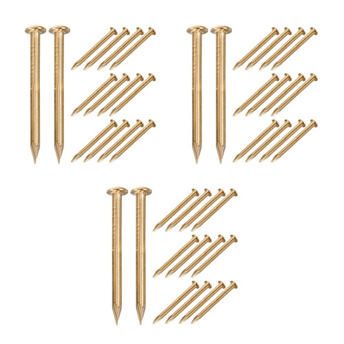 300Pcs Small Round Brass Nails Accessories