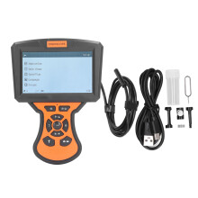 Durable Endoscope Inspection Camera, Waterproof Design, Split Screen with Triple Lens, Flexible Gooseneck for LED Lights, Long-Lasting Battery, 1080P