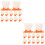 24Pièces Supports Œufs Blancs En PP Pour 4