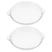 2Pcs Microwave Glass Splash Guard Heat Resistant Transparent Covers