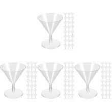 100Pcs Transparent Cocktail Glasses Wine