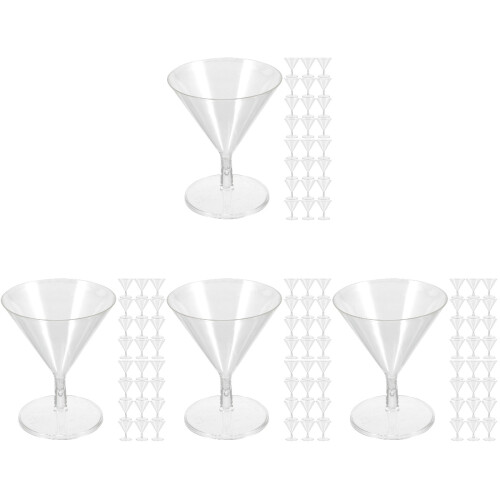 100Pcs Transparent Cocktail Glasses Wine