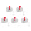5Pcs Mounted Post Box Outdoor White Mini Iron Mailbox for Home Office 1