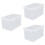3Pcs Fridge Sealing Box Clear Food Holder Kitchen Storage Container 7