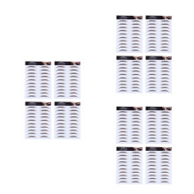12Pcs Brown Waterproof Eyebrow Stickers Reusable 6D Hair-Like Design