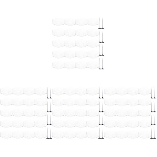 4Sets White Square Plastic Candle Holders Ideal for DIY Candle Making