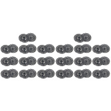 20Pcs Grey Snap Fasteners Durable Hollow Snowflake for Fashion Clothes