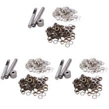 300Sets Clothing Fasteners Eyelet Button Kit Assorted Color with Tools
