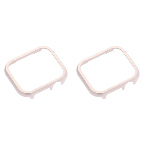 2Pcs Golden Screen Protector Frame for Iwatch4 Watch Band Case