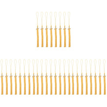 32Pcs Polyester Graduation Tassel Pendants Gold DIY Ornament