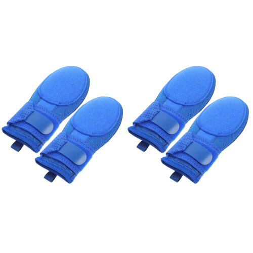 2Pcs Durable Blue Sliding Mitts for Baseball Training and Outdoor Use