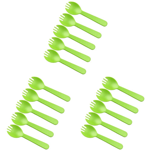 300St Plastic Combisporks , Wegwerp Kitchen Gebruik