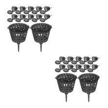 200Pcs Black Fertilizer Boxes for Bonsai Orchids Protective Garden Use