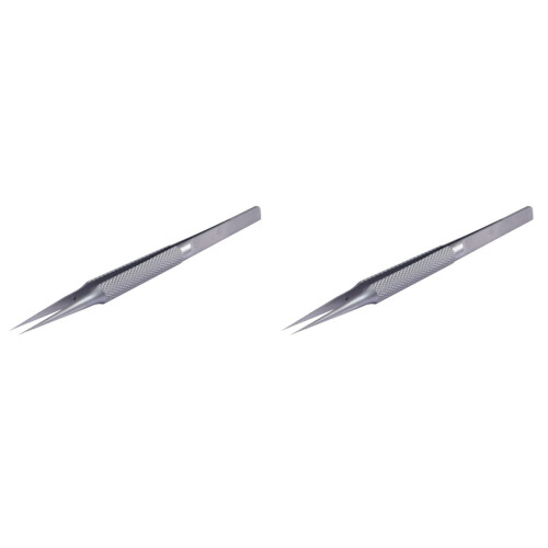 2Pcs Precision Angled Metal Tweezers for Tiny Component Handling