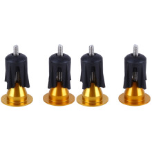 2Pcs Durable Bike Bar End Caps Golden Handlebar Plugs for Road Bikes