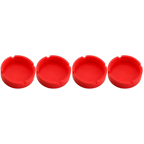 4Pcs Red Silicone Beverage Pad Lightweight Holder